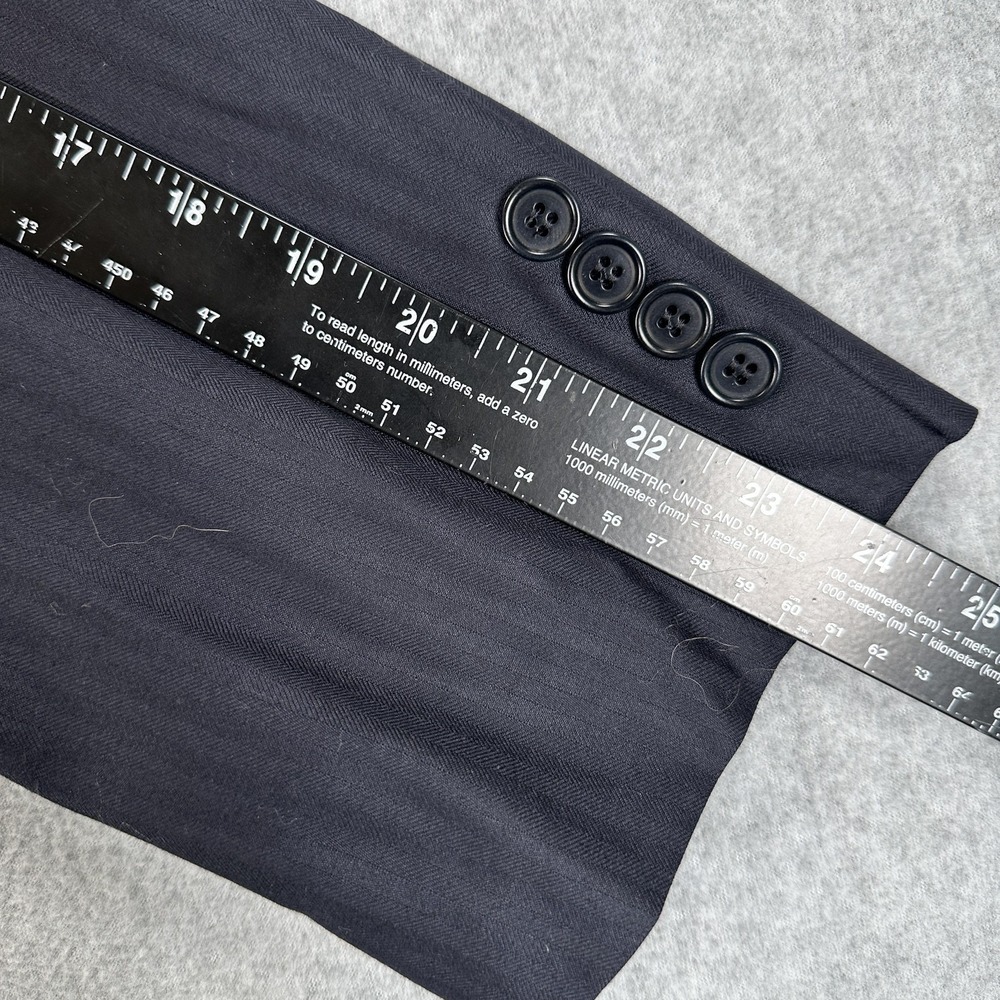 Brooks Brothers Blazer Sport Coat Mens 46 Blue Wool Loro Piana Two Button - Picture 10 of 13